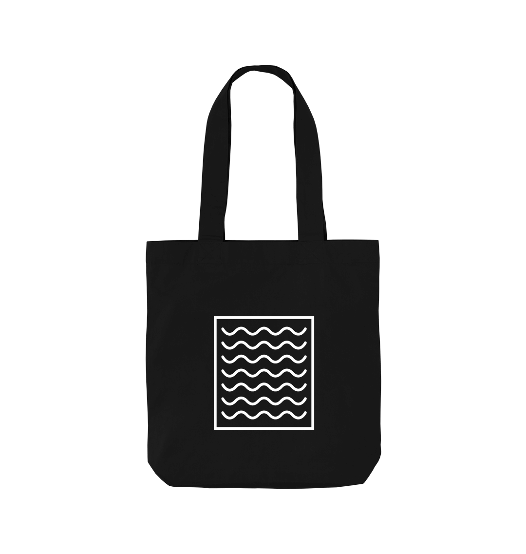 Ocean Current Pattern Organic Cotton Tote Bag | Eco - Friendly Canvas Shopper | PCH Pure - PCH Pure