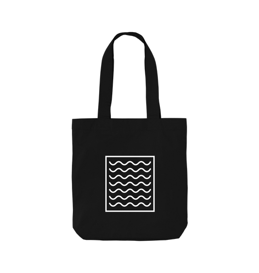 Ocean Current Pattern Organic Cotton Tote Bag | Eco - Friendly Canvas Shopper | PCH Pure - PCH Pure