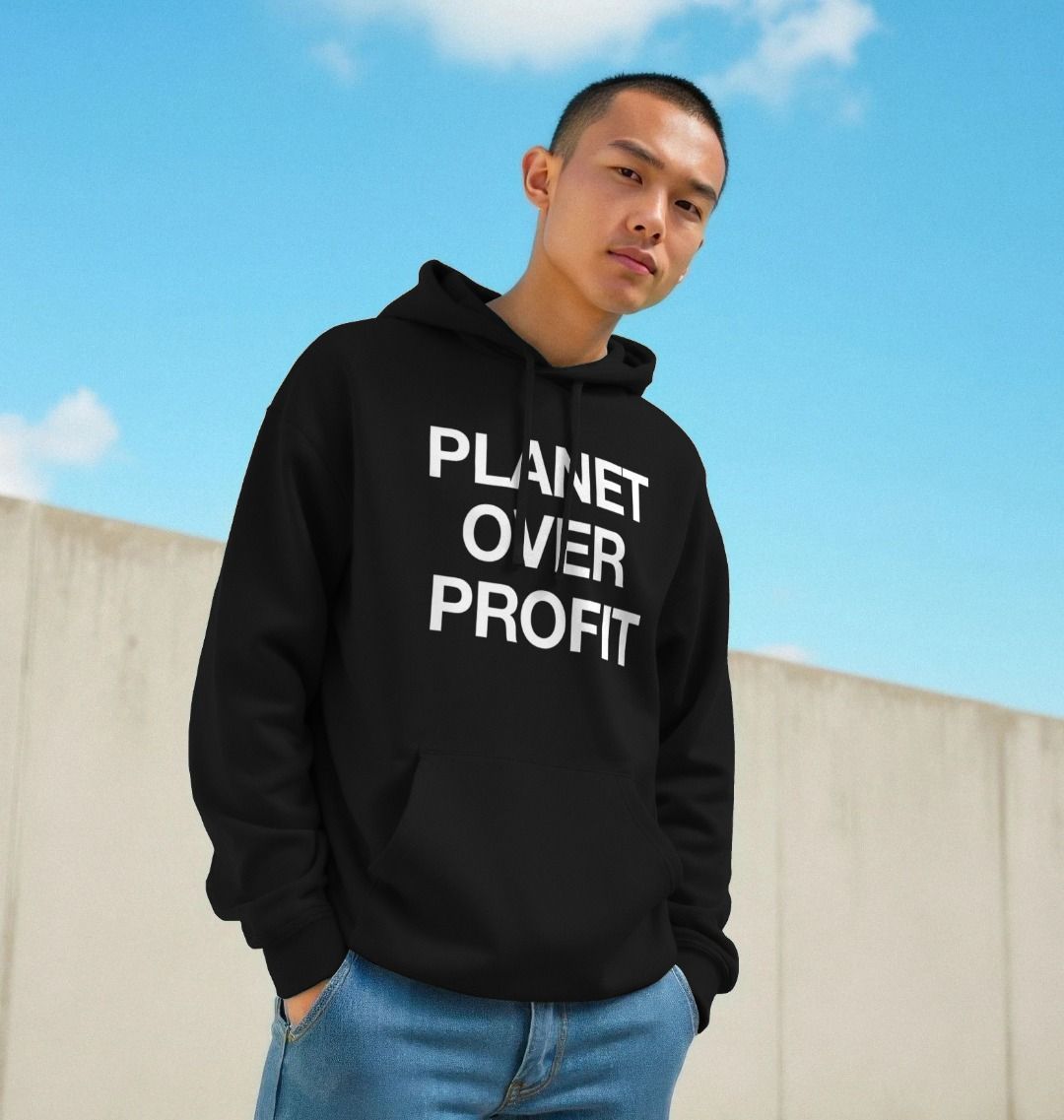 Planet Over Profit Organic Cotton Hoodie | Ethical & Sustainable Hoodie | PCH Pure - PCH Pure