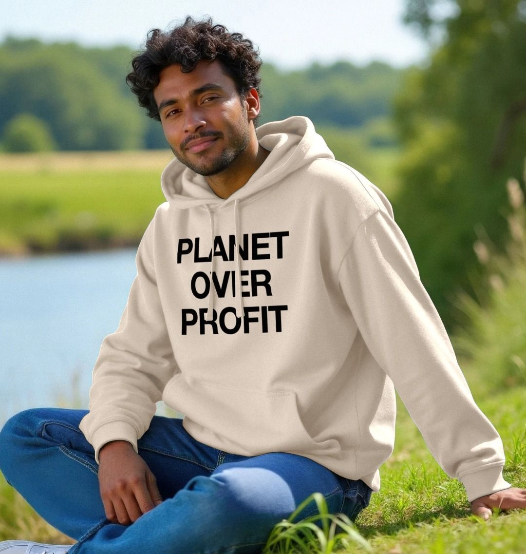 Planet Over Profit Organic Cotton Hoodie | Ethical & Sustainable Hoodie | PCH Pure - PCH Pure
