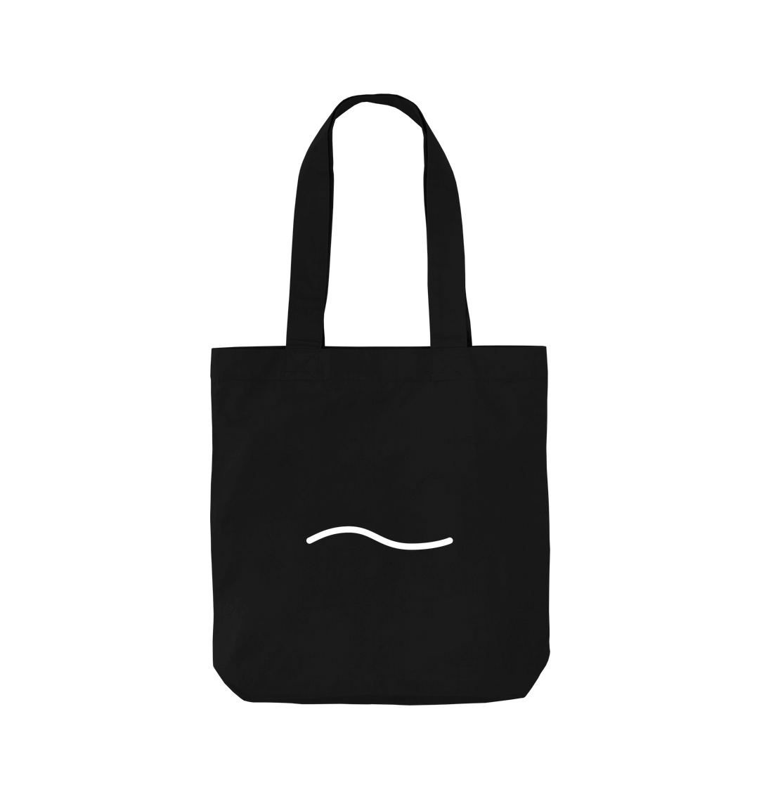 Minimal Wave Line Organic Cotton Tote Bag | Eco - Friendly Canvas Shopper | PCH Pure - PCH Pure