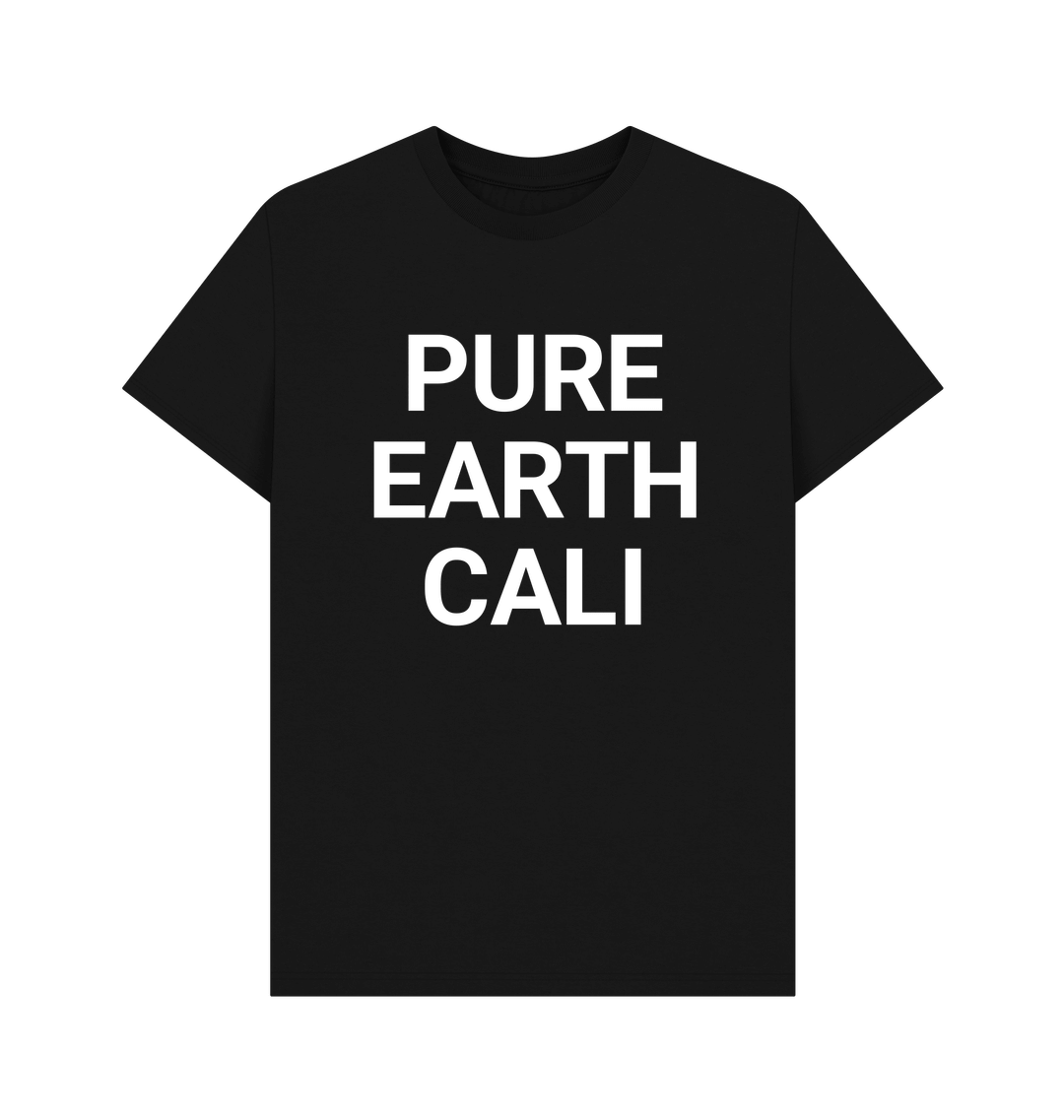 PURE / EARTH / CALI Organic Cotton Tee Black | Sustainable Classic Tee | PCH Pure - PCH Pure