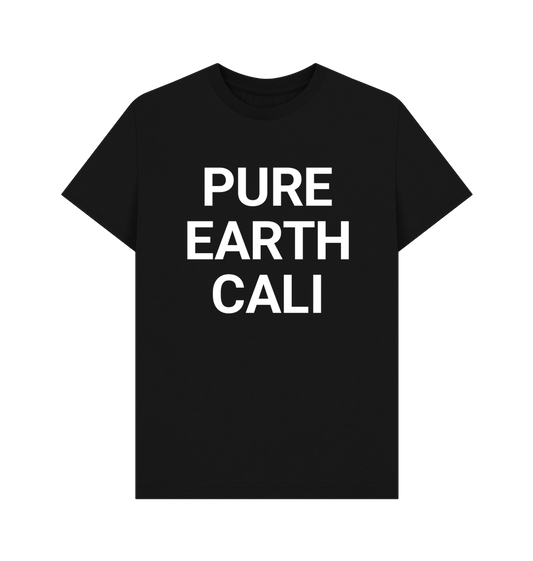 PURE / EARTH / CALI Organic Cotton Tee Black | Sustainable Classic Tee | PCH Pure - PCH Pure