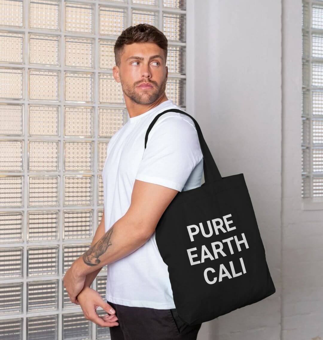 PURE EARTH CALI Organic Cotton Tote Bag | Eco-Friendly Shopper - PCH Pureorganic cotton tote bag