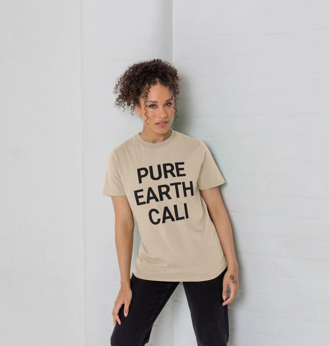 Organic Cotton Tee | Sustainable Pure Earth Cali T-Shirt - PCH Pure