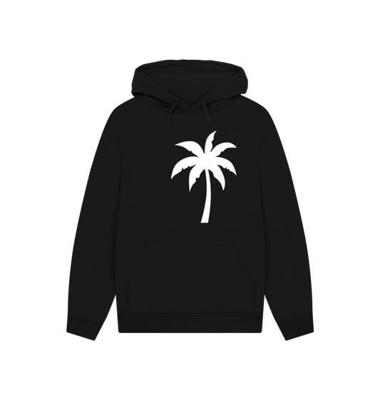 Palm Shadow Silhouette 00 organic cotton hoodie with palm shadow design by PCH Pure