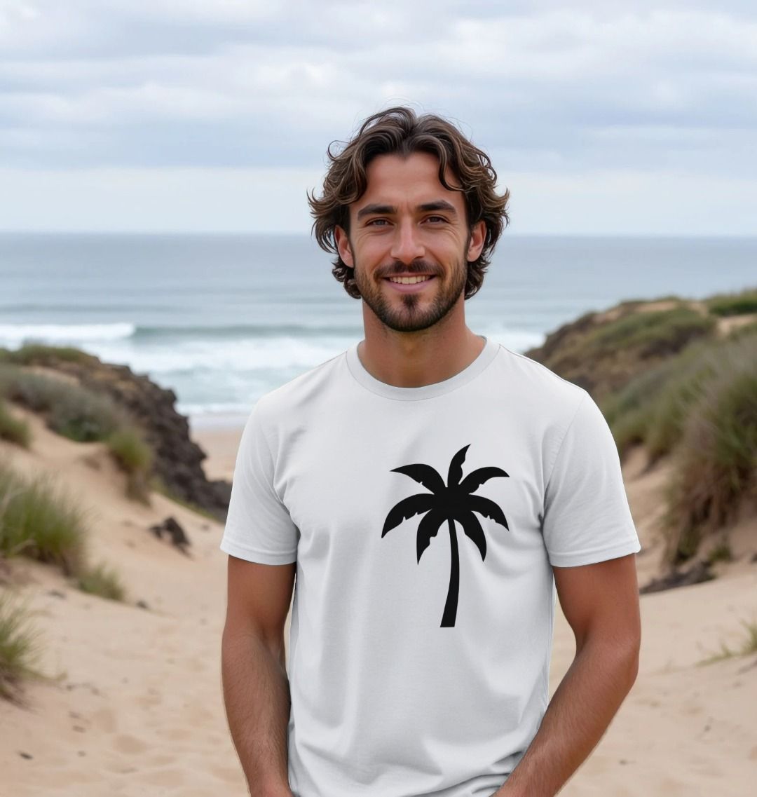 Organic Cotton Graphic Tee — Palm Shadow Silhouette by PCH Pure - PCH Pure
