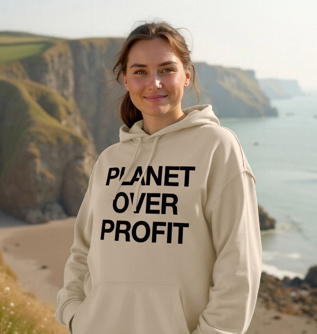Planet Over Profit Organic Cotton Hoodie | Ethical & Sustainable Hoodie | PCH Pure - PCH Pure