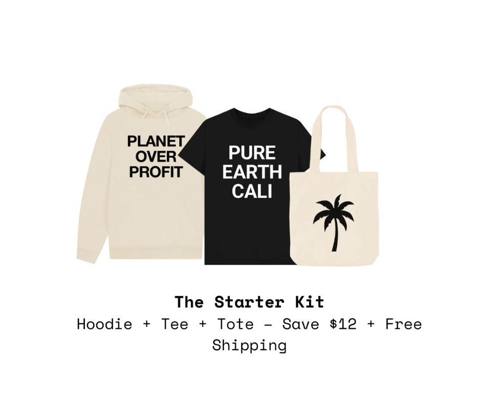 Organic Hoodie, Organic Tee, Organic Tote. Bundle Starter Organic Kit