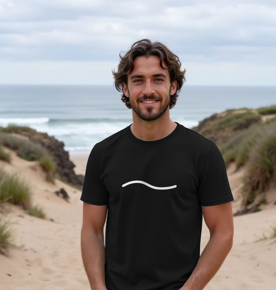 Organic Cotton Tee — Minimal Wave Line by PCH Pure - PCH Pure