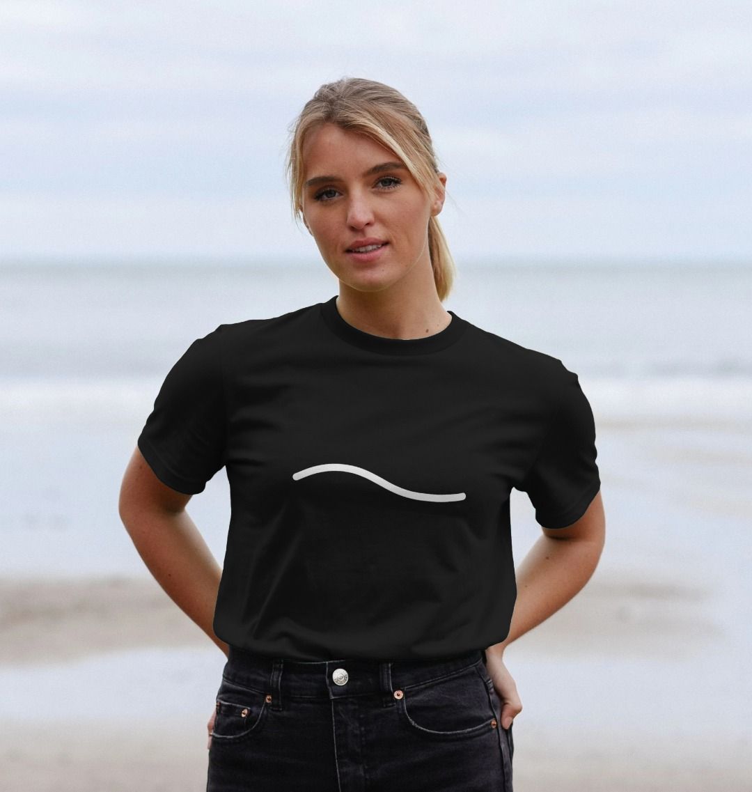 Organic Cotton Tee — Minimal Wave Line by PCH Pure - PCH Pure