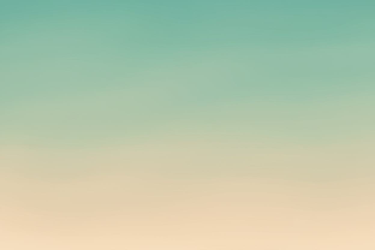 Seafoam-to-Sand gradient (color from #9FE3D3 → #FAFAF7)