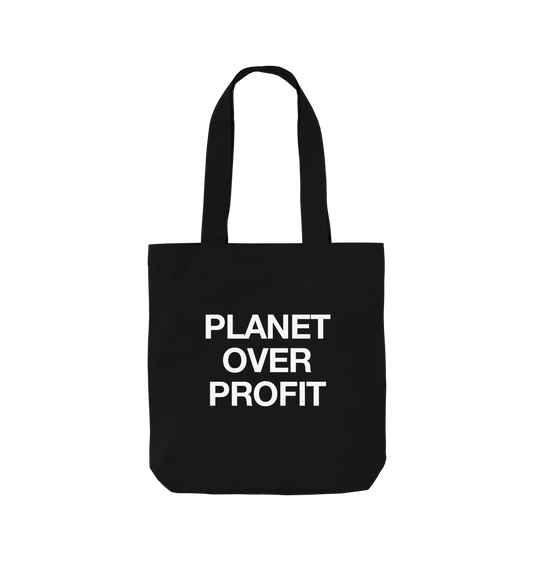 Planet Over Profit Organic Cotton Tote Bag | Eco Canvas Shopper | PCH Pure - PCH Pure